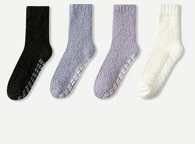 레디박스 겨울철 미끄럼방지 따뜻한 수면 양말 4개