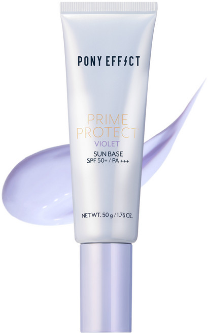PONY EFFECT 妝前隔離乳 SPF50 PA 提亮膚色 輕薄透氣 持久服貼, VIOLET, 1個