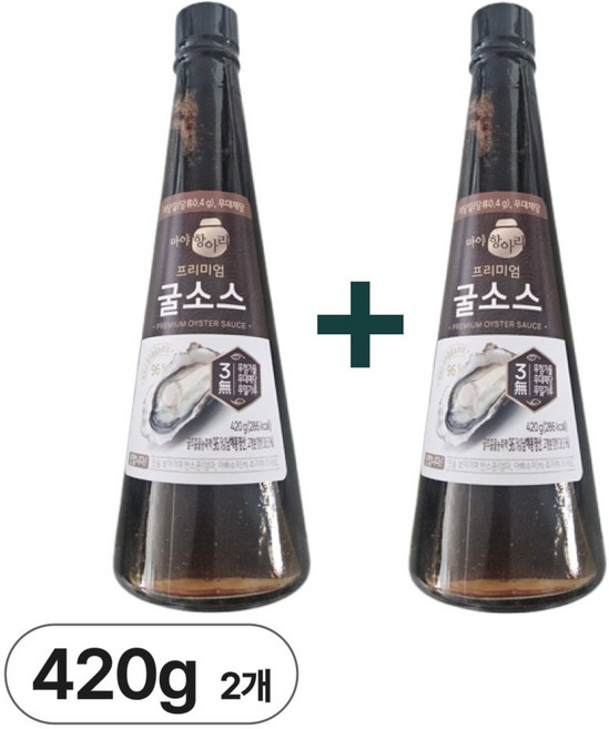 마야 항아리프리미엄굴소스 국산 무첨가물 조미료 굴추출물농축액, 2개, 420g