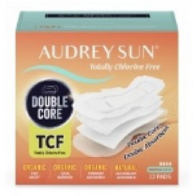 오드리선 TCF 더블코어 유기농, 중형, 12개입, 4개