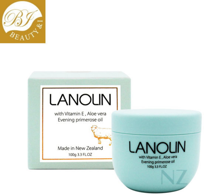 뉴질랜드 B&I 뷰티앤아이 라놀린 크림 100g, 1개