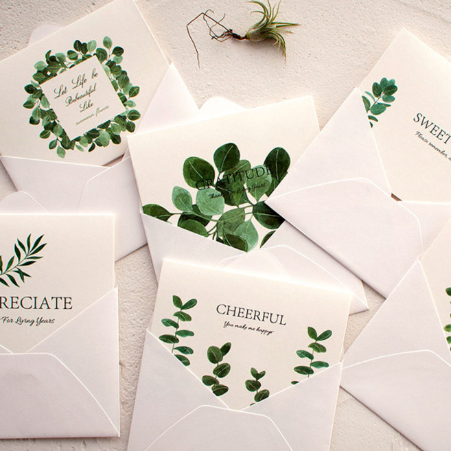 북유럽감성 보테니컬 식물메세지카드, B, 25개입