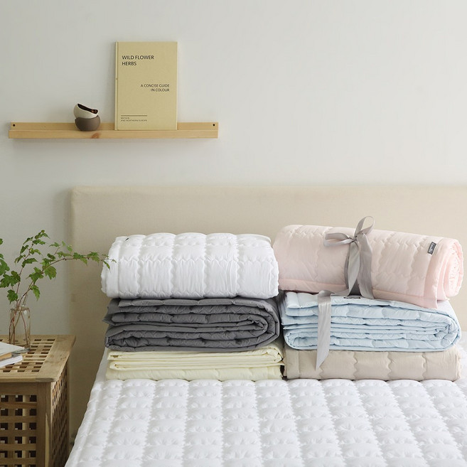 코튼렛 호텔침구 고밀도 순면 60수 바이오워싱 사각사각 패드 SS Q K 맞춤사이즈, 오트밀 베이지