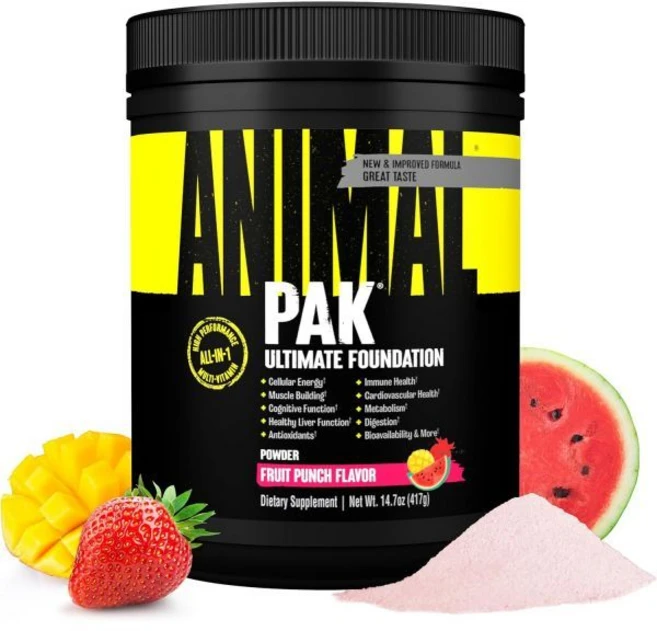 애니멀 팩 편리 올인원 비타민 파우더 아연 C B D 아미노산 소화 효소 등 여성 남성 일일 종합 60 스쿱, 1개 - 쿠팡