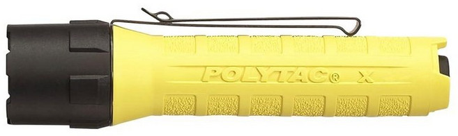 Streamlight 88615 PolyTac X USB 600루멘 11 485-칸델라 프로페셔널 택티컬 LED 손전등 Ten-TAP 프로그래밍 가능 간편한 오픈 박스 코, 충전식 배터리 포함, 투명 소매 포장, 옐로우