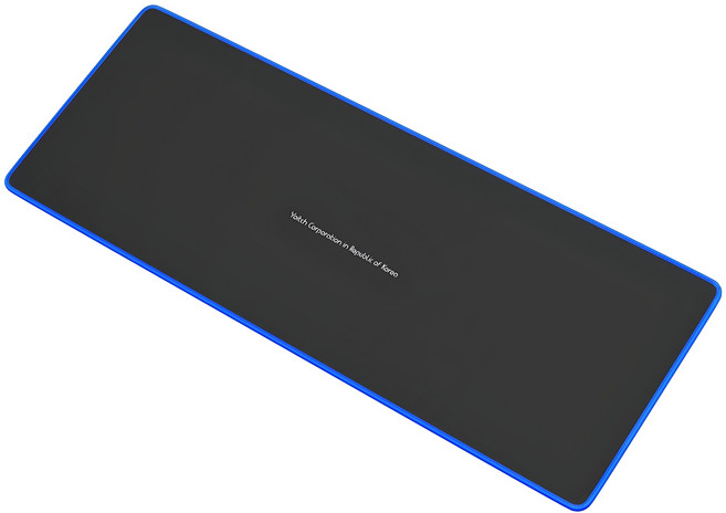 요이치 게이밍 마우스 장패드 800 x 300 x 5 mm, 블랙 + 블루, 1개