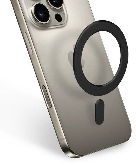 맥앤블랙 맥세이프 호환 링 스티커 자석 플레이트 M99, 1개, 블랙