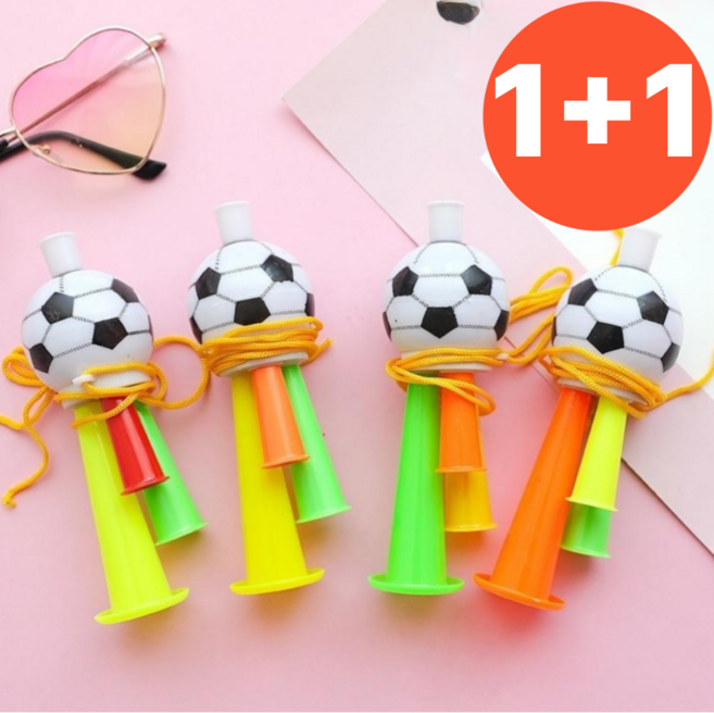 부부젤라 고동 짝짝이 메가폰 축구공 응원도구 장 점보 축구장 나팔 응원나팔 용품 콘서트, 2개
