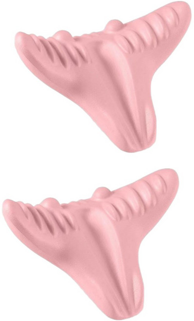 딜헤븐 경추 스트레칭 마사지 베개, 2개, 핑크