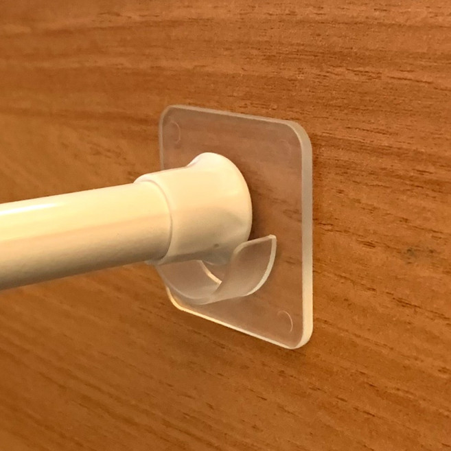 압축봉 고정 소켓 옷봉 받침대 2P