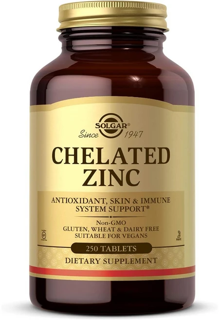 솔가 킬레이트 아연 250정 (타블렛) Solgar Chelated Zinc 250tabs, 1개 - 쿠팡