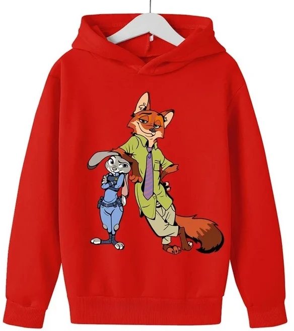 올스토어 potdemiel 패션 아동복 Zootopia Judinik 후드티 가을 겨울 소녀 및 따뜻한 스웨터, 02 130, 07 5