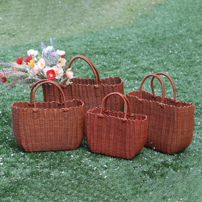 101도 라탄가방 보카시 빨대가방 피크닉바구니 라탄백