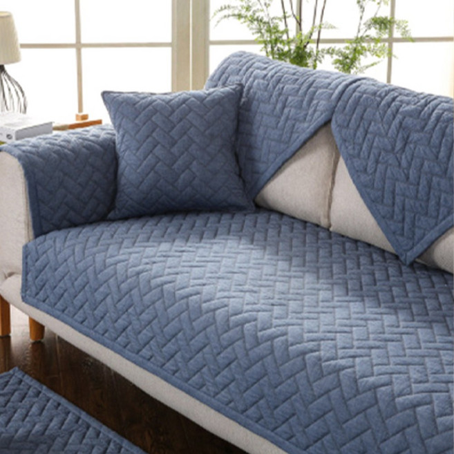 코팅블루 먼지없는 산뜻한 순면 논슬립 쇼파패드