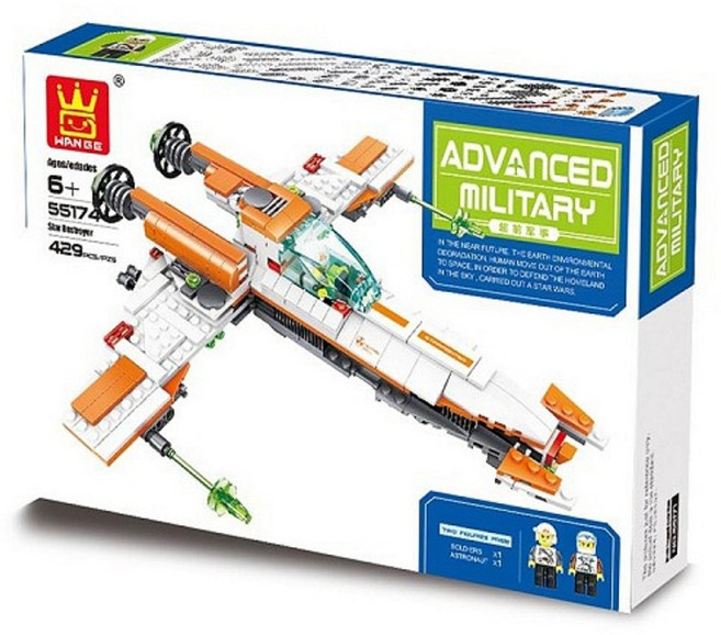 萬格 55174 超前軍事 星際驅逐艦 429PCS, 1個