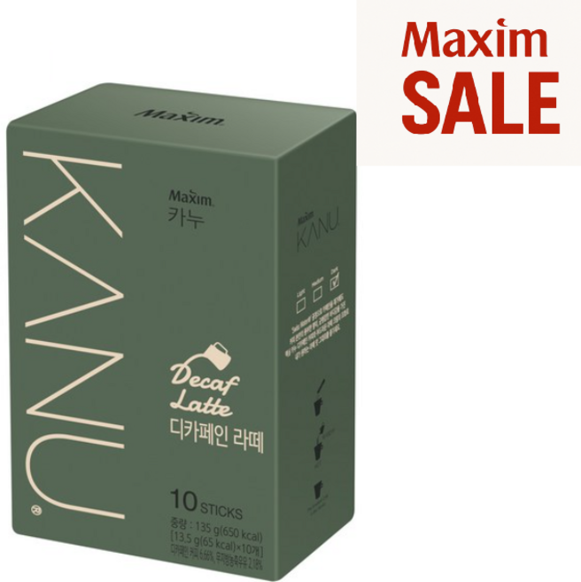카누 디카페인 라떼 스틱커피, 13.5g, 10개입, 1개