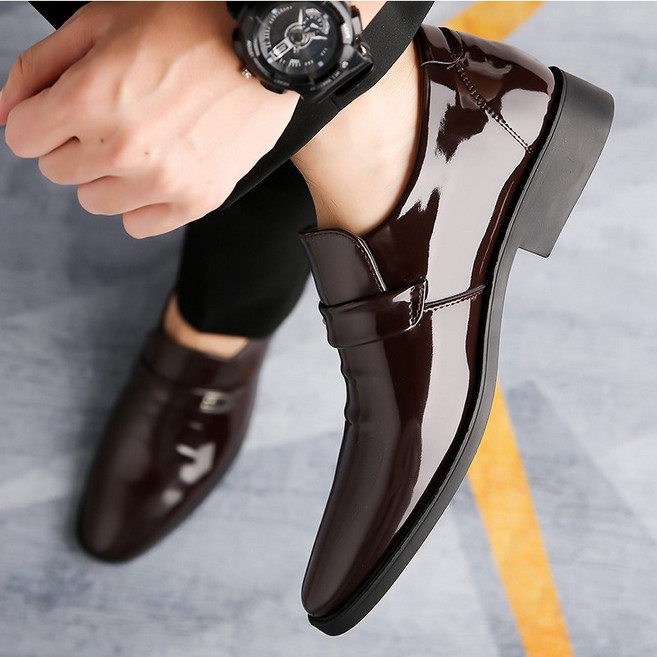 꽃소담 남자 비즈니스 정장구두 남성 결혼식신발 하객룩 단화 240-290 HZHF1039
