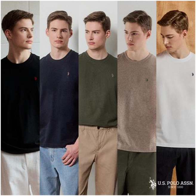 [USPA] 26SS 남성 코튼 반팔티셔츠 5종