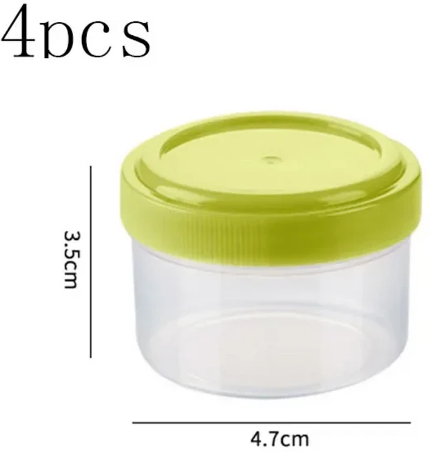 [호환제품] 플라스틱 소스 스퀴즈 병 미니 조미료 상자 샐러드 드레싱 용기 야외 휴대용 바베큐 향신료 항, 05 green Round
