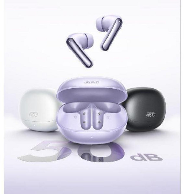 QCY N60 노이즈캔슬링 블루투스 이어폰, 미드나잇 블랙 -50dB 40시간