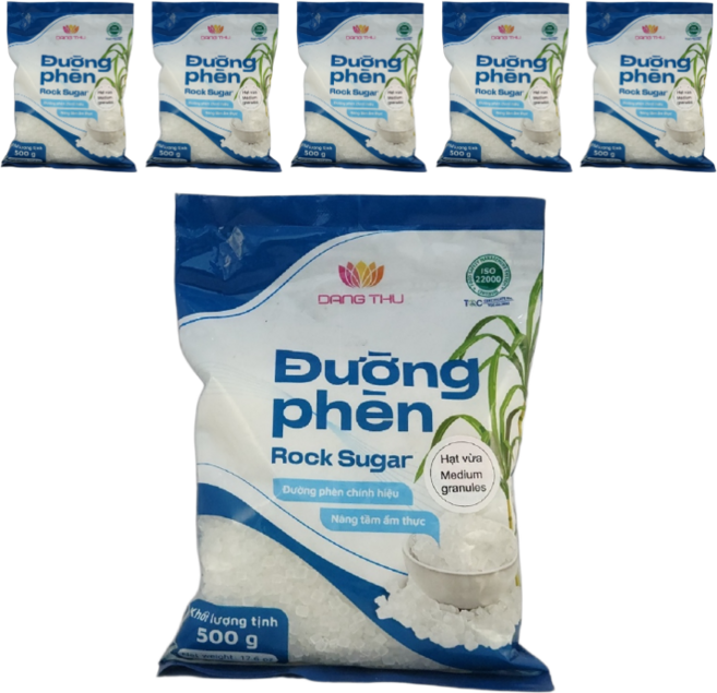 락슈가 베트남 락슈가 DUONG PEN HAT ROCK SUGAR 얼음설탕 뜽팬, 500g, 6개