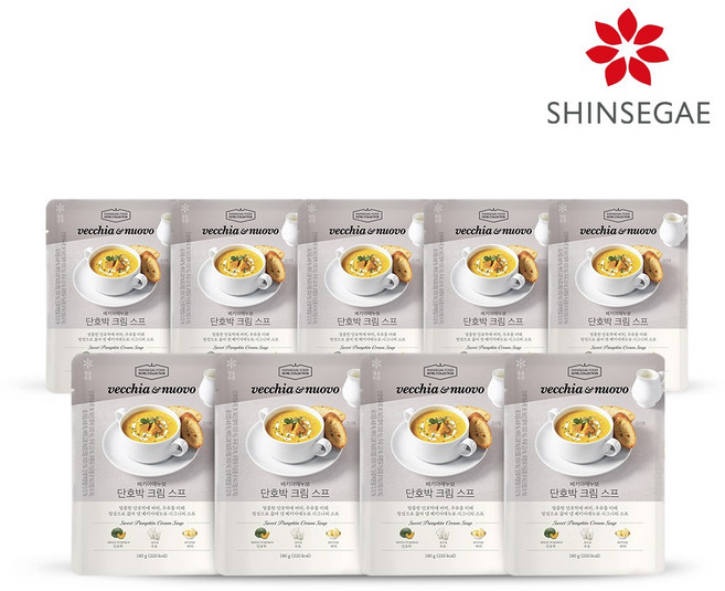 [신세계푸드] 베키아에누보 단호박 크림 스프 180g, 10개