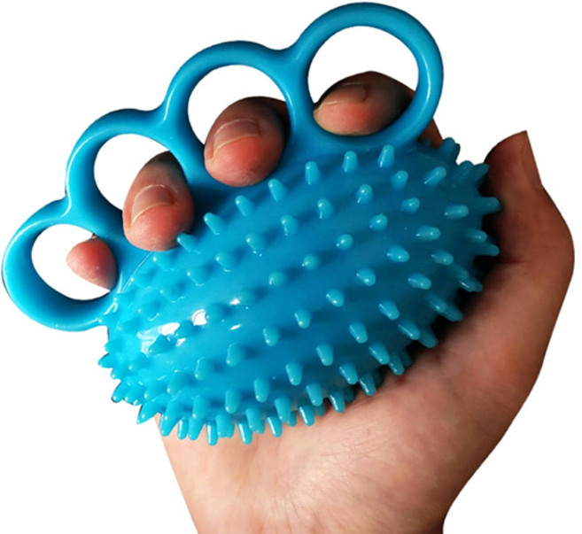 손가락 소근육 재활운동 스트레칭 돌기형 실리콘 손악력기 마사지 그립볼, 단품, 1개
