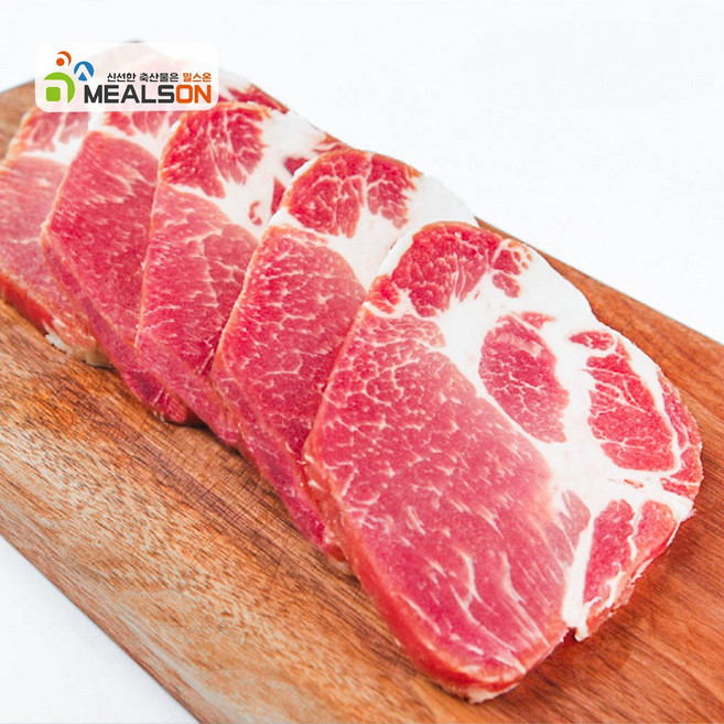 밀스온 캠핑고기 수입 냉동 돼지고기 목심 통목살 목살, 목살(구이용 6~8mm), 10개