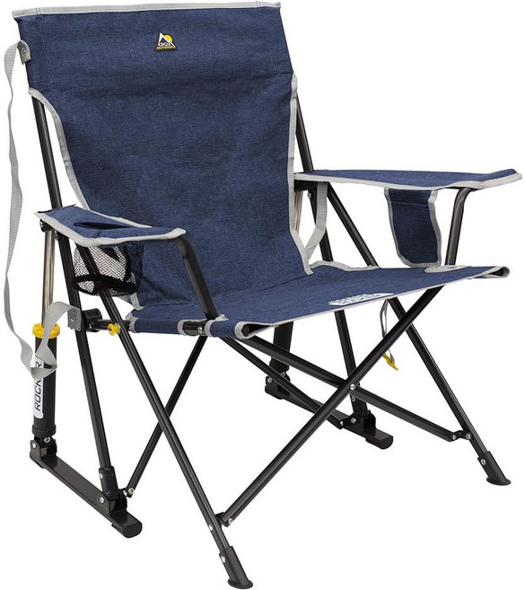 GCI Outdoor Kickback Rocker 야외 흔들 의자 음료 홀더 포함 257092 3584962934, GCI OUTDOOR Kickback 락커 야외 흔들, Indigo Blue