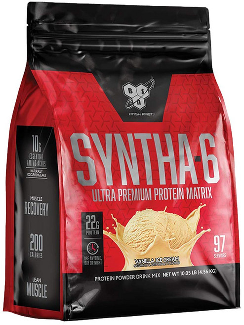 BSN 신타6 (10파운드) 바닐라 맛 Syntha6 (10lbs), 4.56kg, 1개