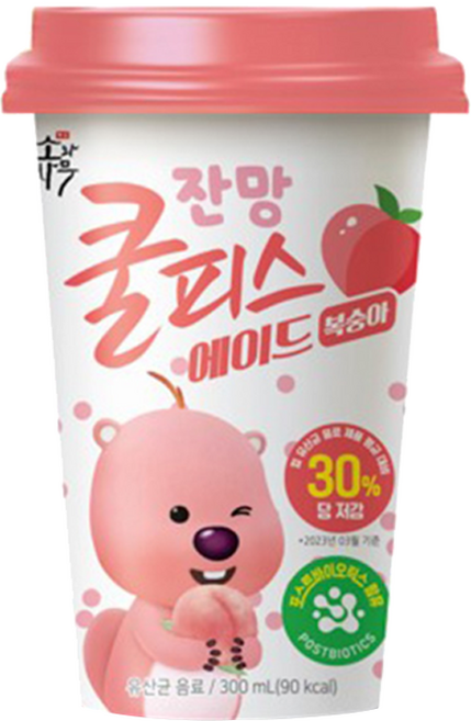 잔망루피 쿨피스에이드 복숭아, 10개, 300ml