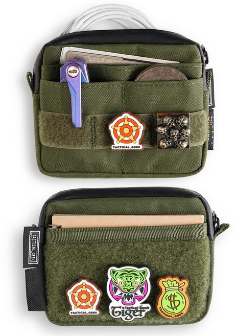 TACTICAL GEEK Storage A3 EDC MOLLE 미니 파우치 소형 툴 포켓 주최자 파우치 맨즈, 초록색, 1개