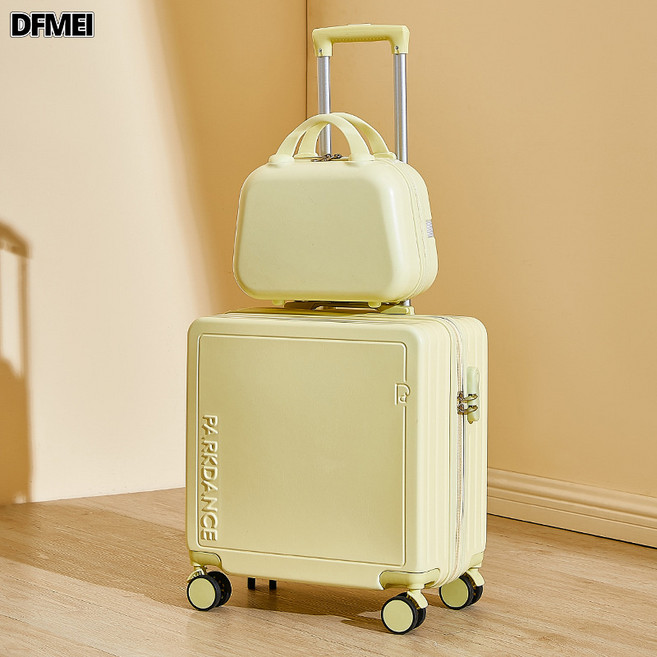 DFMEI 拉桿箱行李箱小型18寸旅行箱萬向輪男女學生結實耐用密碼箱包皮箱