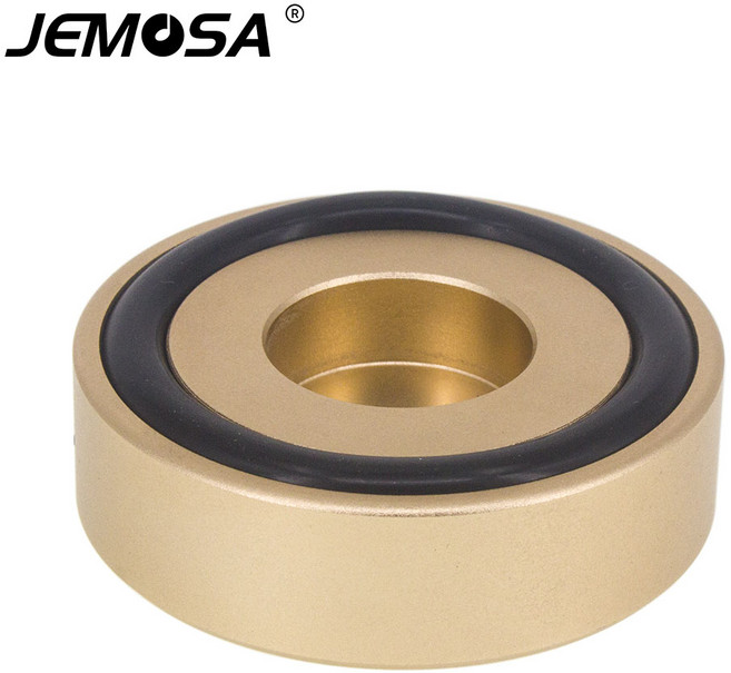 호환 알루미늄 앰프 발 충격 흡수기 HIFI 고무 턴테이블 오디오 스피커 절연 패드 49x15mm, 골드 49x15 1pc