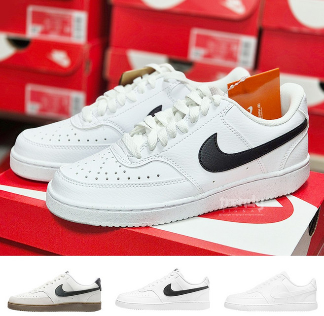 나이키 스니커즈 코트비전 로우 넥스트네이처 단화 커플화 화이트 올흰