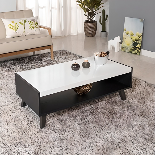 [아트랙] 노블-1000 색상9종 거실테이블 소파테이블, 노블-1000 블랙/화이트