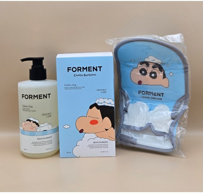 [한정판] 포맨트 아크네 클리어 퍼퓸 바디워시 짱구 에디션, 1개, 500ml