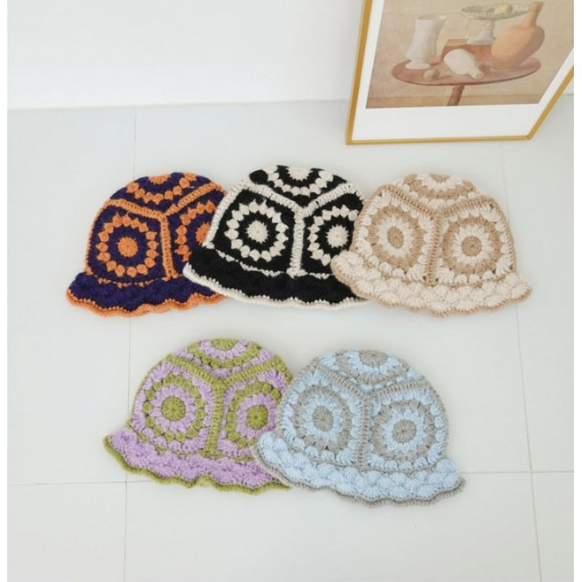 패션의완성 뜨개 니트 벙거지 비니 버킷햇