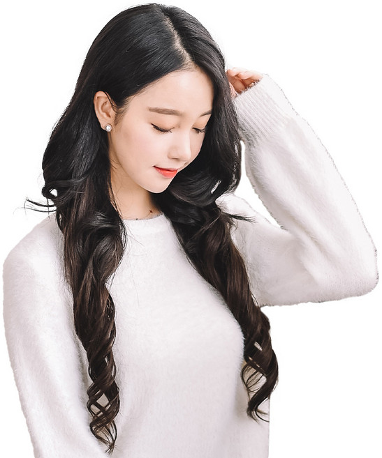 프리티레이디 인모 헤어피스 22인치 60cm 6피스 숱보충용 똑딱이 붙임머리 피스가발 인모피스 가발피스 옴브레 발레아쥬 브릿지 붙임머리 피스 셀프 긴머리 가발 부분가발, #1B, 1핀x2pcs+2핀x3pcs+3핀x1pcs, 1개