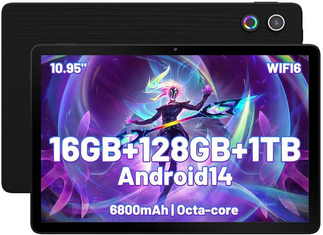 Glesso 안드로이드 태블릿 11인치 안드로이드 태블릿 16GB RAM 128GB 스토리지 옥타 코어 HD 디스플레이 6800mAh 배터리 8MP+5MP 카메라 8, Glesso 안드로이드 태블릿, 11인치 안드로이드 태