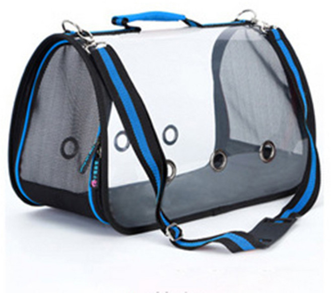 JINXIY 고양이 가방 투명한 애완 동물 아웃 파워 파우팅 애완 동물 가방과 휴대용 아웃백 대형 -용량 고양이 케이지 파노라마 투명한 우주 가방을 들어 올립니다., 팁 (5 파운드 이내), 1개