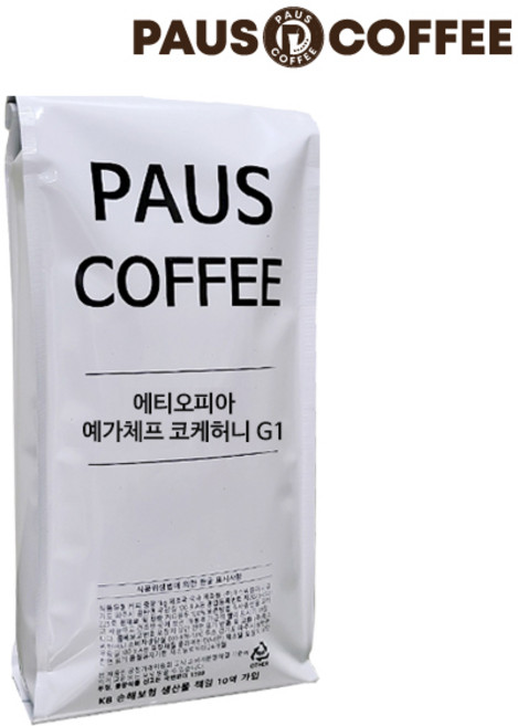 파우스커피 에티오피아 예가체프 코케허니 G1 원두커피, 1개, 500g