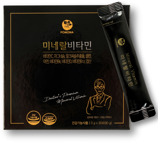 서재걸 미네랄 비타민 - 종합비타민 셀렌 아연 엽산 항산화, 1박스, 30회분