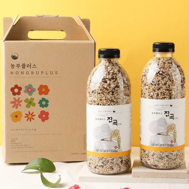 농부플러스 잡곡 2병선물세트, 1세트