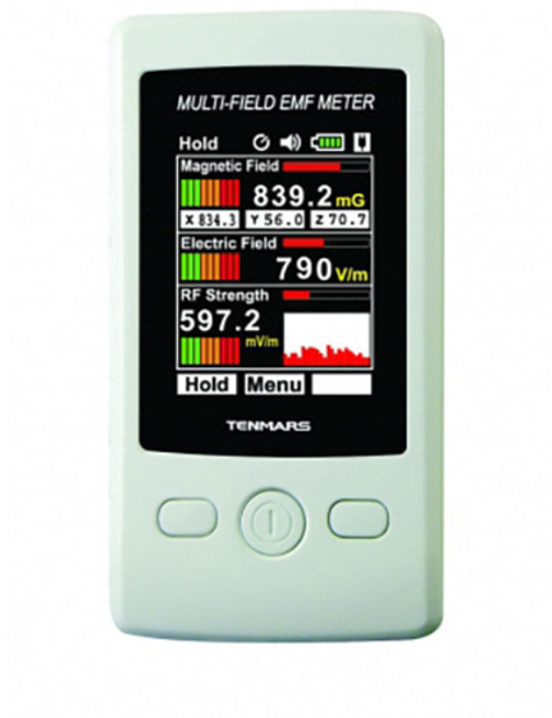 텐마스 TENMARS TM-190 전자파 측정기 EMF 테스터 가우스메타, 1개