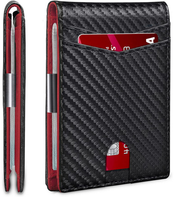 남자 남성 도난방지 자동 슬라이드 카드지갑 RFID