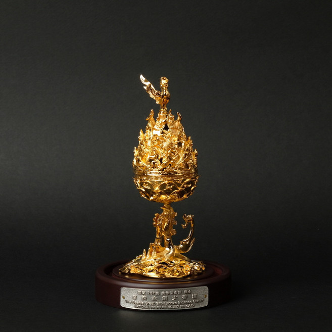 백제 금동대향로 금동향로 굿즈 향로 국보 제287호, 금동대향로(도금) - 중 사이즈