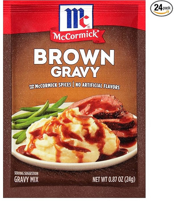 맥코믹 브라운 그레이비 믹스 Brown Gravy Mix, 24g, 24개