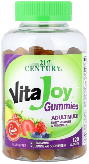 21세기 센트리 VitaJoy 구미젤리 성인용 종합비타민 과일 맛 구미젤리 120개, 120정, 1개 - 쿠팡