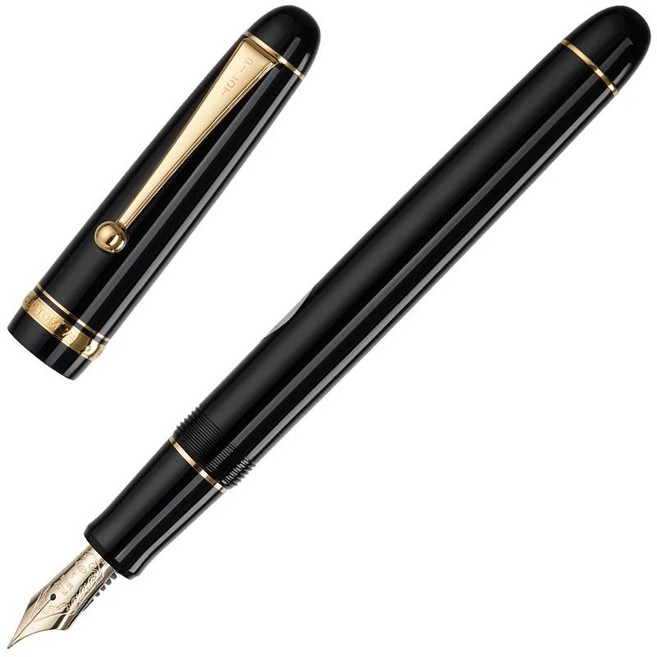 일본 오리지널 파일럿 커스텀 74 투명 14k 골드 만년필 비즈니스 오피스 남성 선물 Mr FKK-1-NC kk, 01 B, 03 black